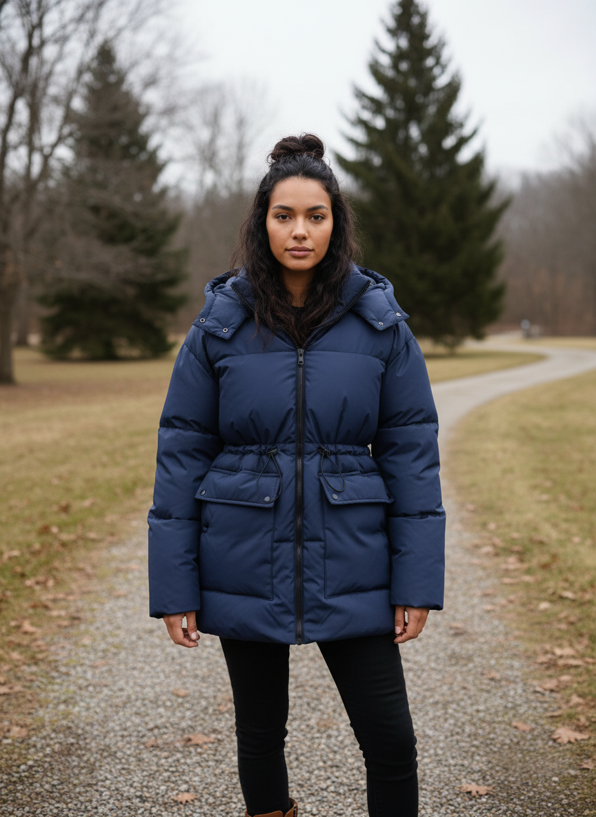 Kapuzenshirt Pufferjacke Spritzwasserfest