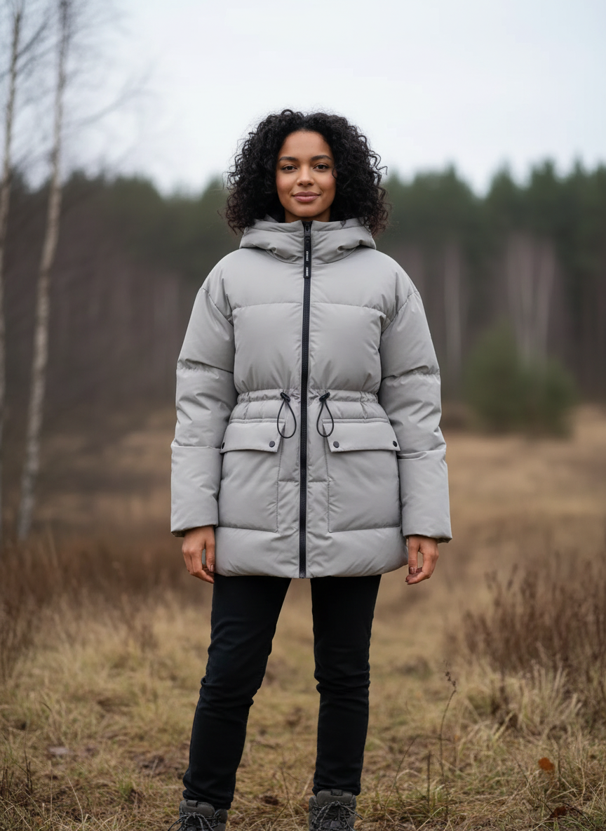 Kapuzenshirt Pufferjacke Spritzwasserfest