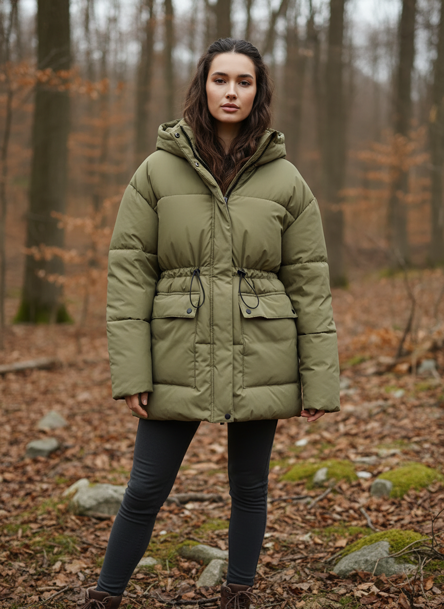 Kapuzenshirt Pufferjacke Spritzwasserfest